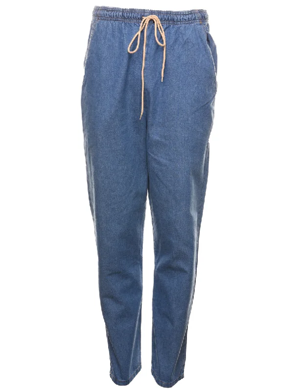 Stylish Ease Tapered Denim Trousers - W28 L32