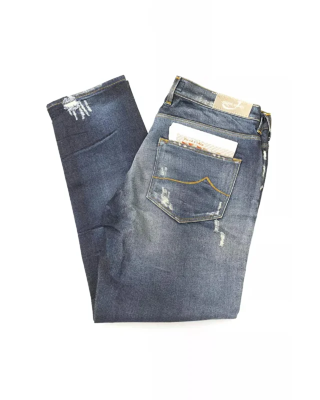 Fashion Comfort 5-Pocket Jeans with Straight Leg and Small Rips W30 US Women