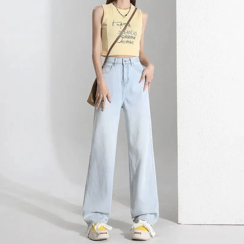 Goddess Outfit Light Color Lyocell Jeans Women's Summer Thin