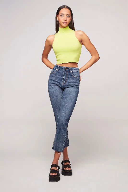 Fresh And Natural GIGI - Mom Jean - Classic Medium Blue