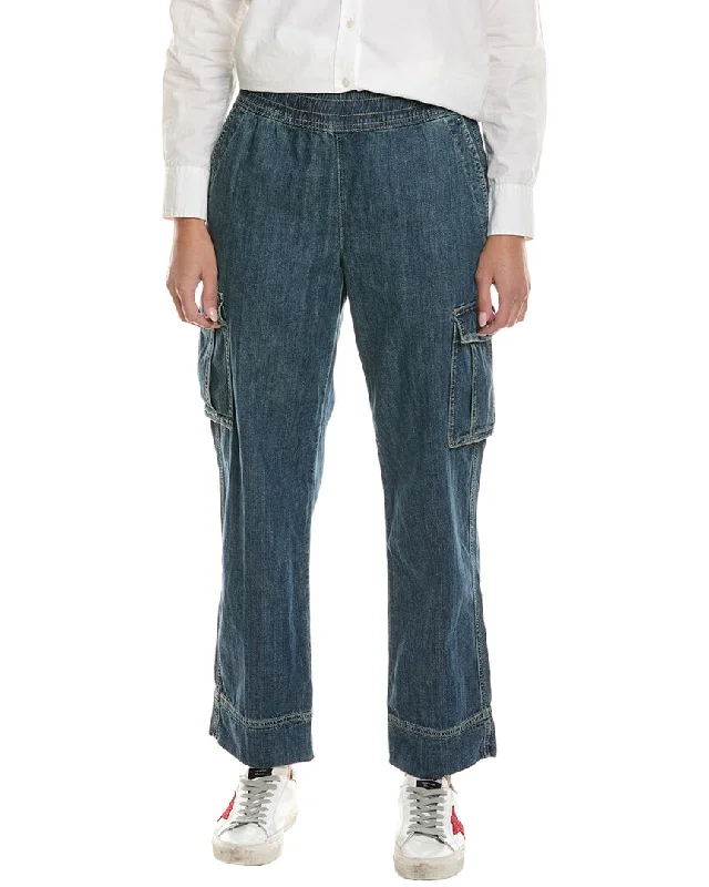 Sweet Girl James Perse Washed Medium Wash Cargo Jean