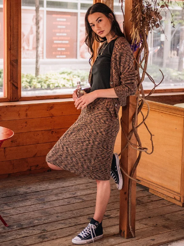 Personalized Design Spacestone Cardigan - Dark Clay