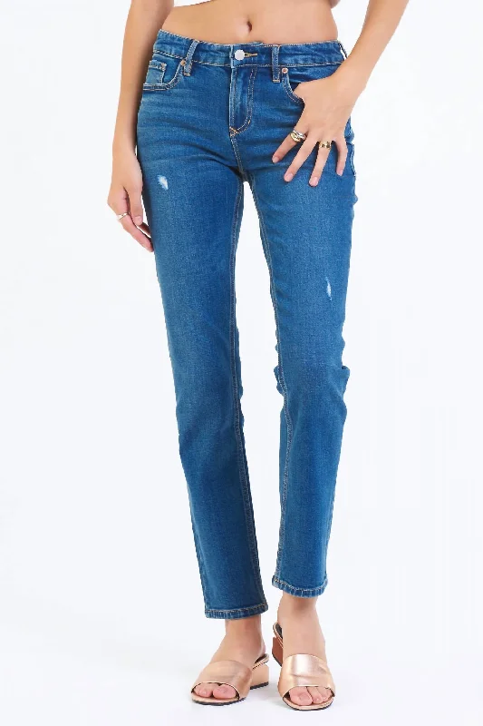 Boutique Recommendation Blaire St. Tropez High Rise Slim Straight Jean In Dark Wash