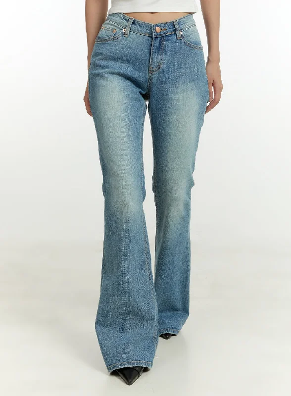 Artistic Temperament Washed Bootcut Jeans CU428