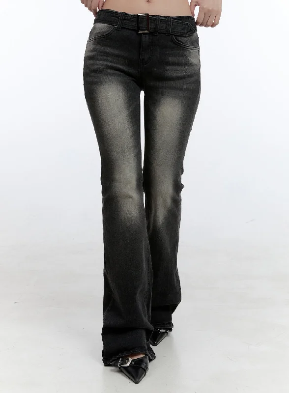 Stunning Fashion Gwen Belt Bootcut Jeans CG414