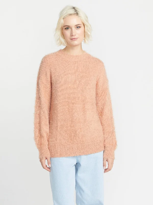 High-end Fabrics Fuzzilicious Sweater - Clay