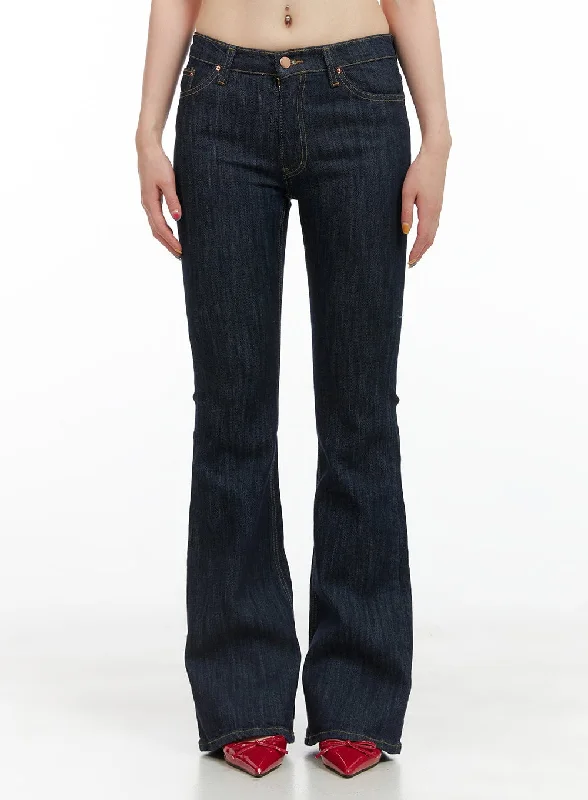 Warm And Comfortable Lila Slim Fit Bootcut Jeans CG409