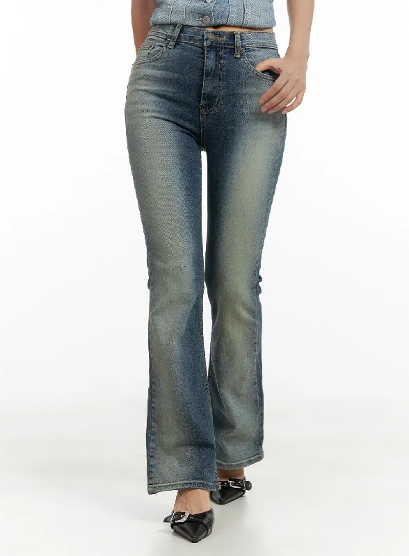 Playful Style Mia Slim Washed Bootcut Jeans CL431