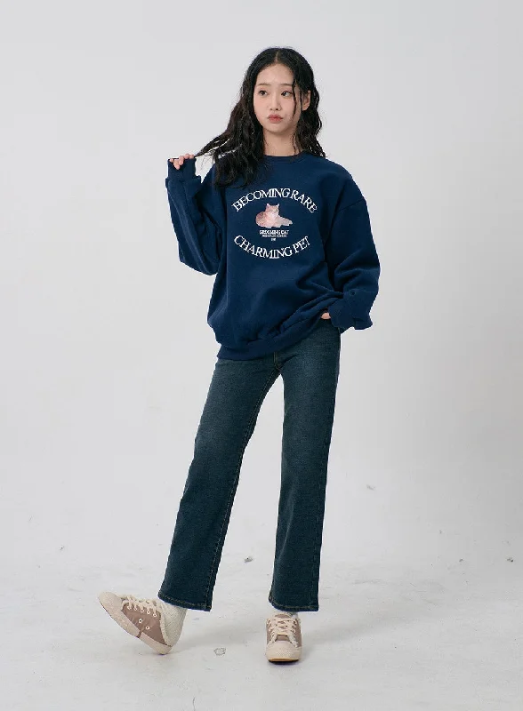 Cute Design Straight Leg Jeans BD21